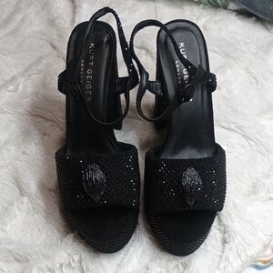 Kurt Geiger Black Embellished Heels